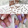 U-Shinein 1420Pcs Rhinestones Nail Art, Flat Back Rhinestones, Shiny Dazzling