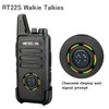 Retevis RT22S Walkie Talkies Rechargeable VOX 22 Channel Alarm Channel