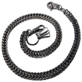 Doublek Strong Heavy Biker Trucker Keychain Key Jean Wallet Chain (17") Black CS1120BLK