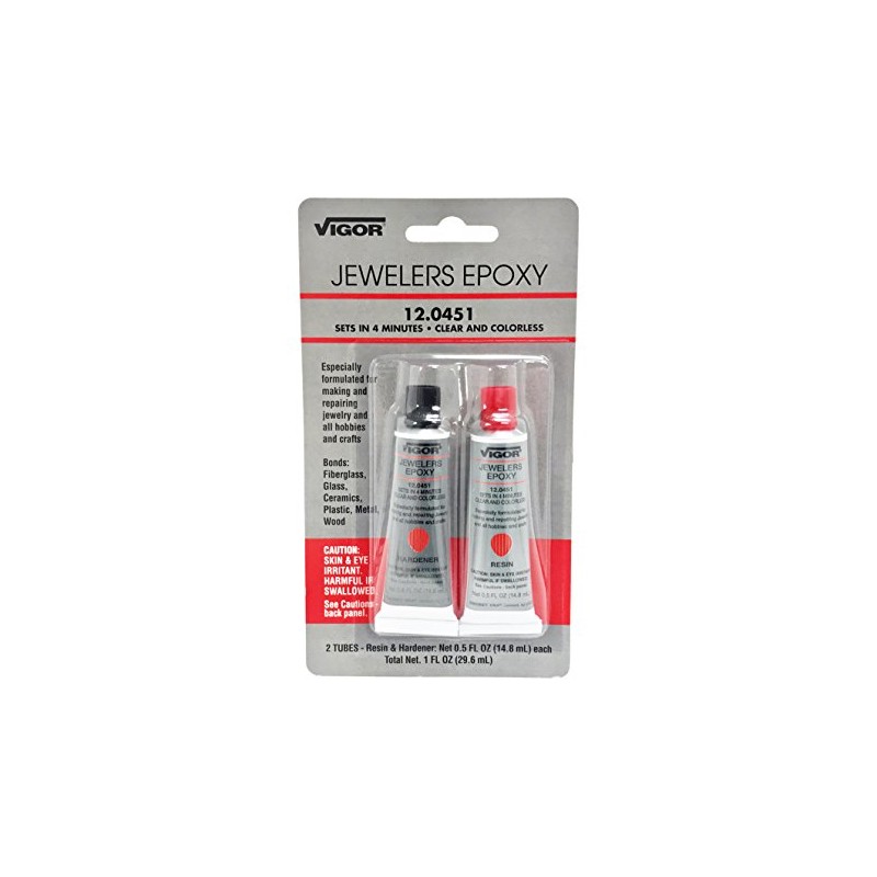 Vigor Jeweler's Epoxy 2 Step 12.0451 - Fast Setup Clear