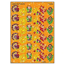 トレンド ごほうびシール キラキラ 秋 シール 72片 Trend Sparkle Stickers Awesome Autumn T-63008