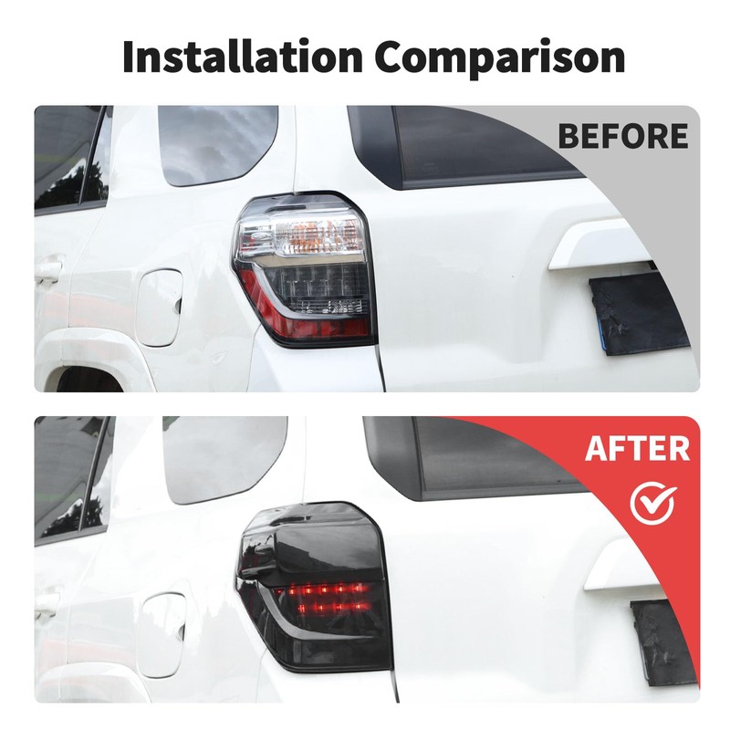 JWWY for 4Runner Tail Light Taillight Protection Cover Trim Compatible