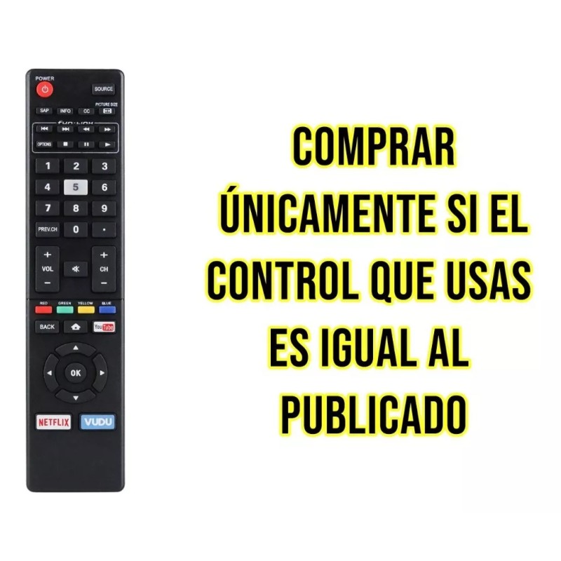 Control Remoto Para Pantalla Magnavox Smart Tv