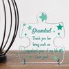 Grandad Puzzle Piece Acrylic Plaque: Heartfelt Father's Day & Birthday