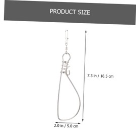 Mipcase 10pcs Stainless Steel Fish Lock Device Professional Fishing Clip for Secure Fish Handling Medium Diameter for Fishing Enthusiasts