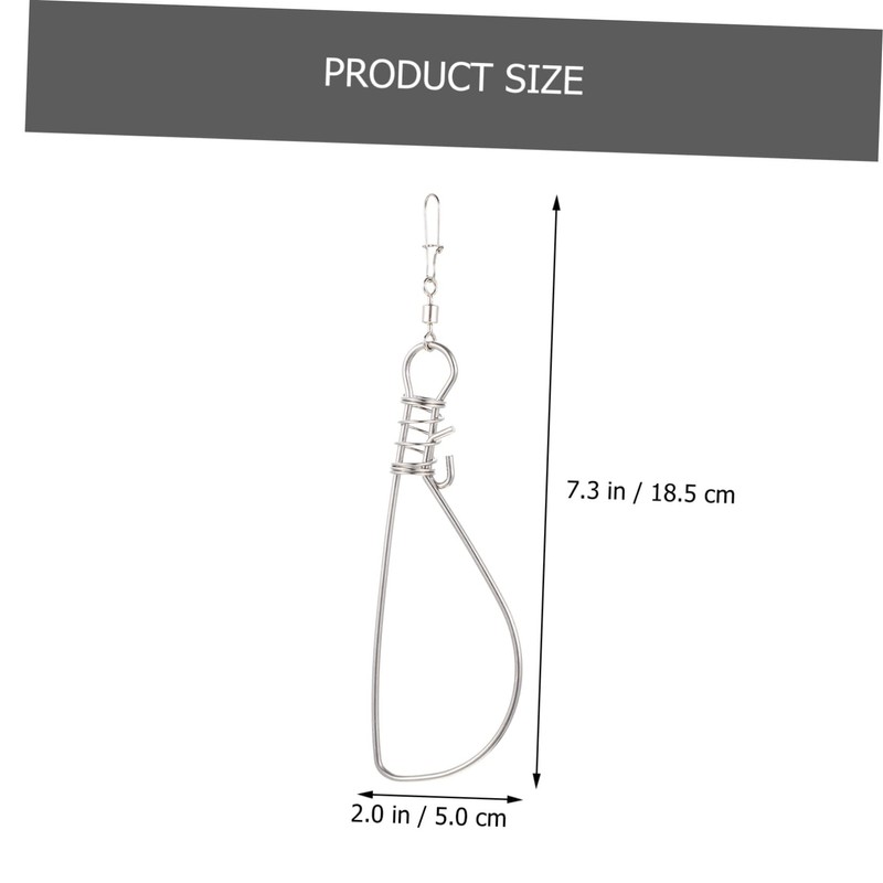Mipcase 10pcs Stainless Steel Fish Lock Device Professional Fishing Clip