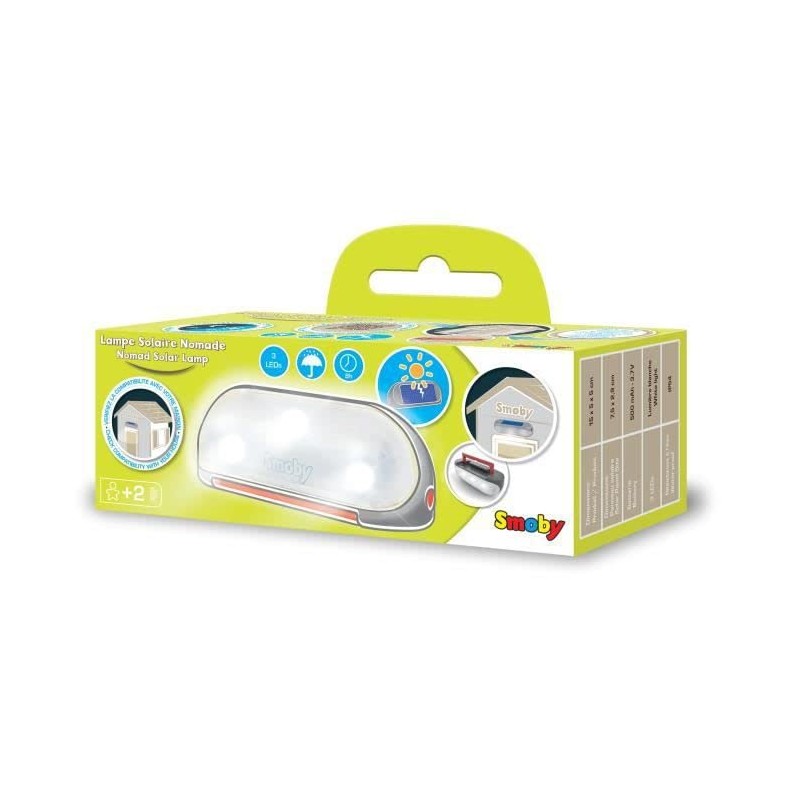 Smoby - Solar Light with Carry Handle - Playhouse Accessory,