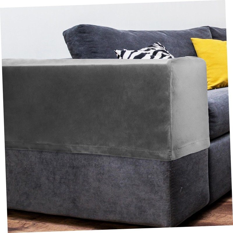 STOBAZA Leather Fabric Sofa Arm Covers Elastic Couch Armrest Protectors