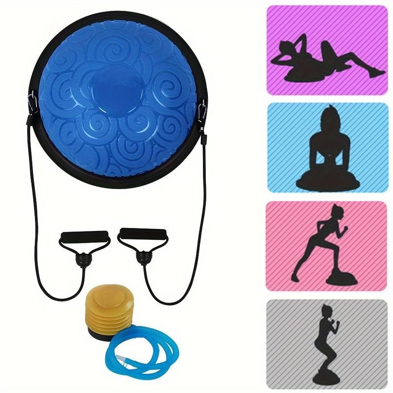 Thicken Explosion-proof Balancing Half Ball, Resistance Bands & Pump Set,