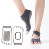 Women's Professional Cotton Half-Toe Yoga Socks - Open-Back Design (Size 39) Light Pink 20ea