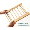 Bamboo Pasta Drying Rack with Transfer Wand and 12 Bars,