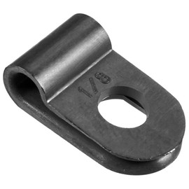 TA-VIGOR 30Pcs Nylon R-Type Cable Clamp Clips, 3.1mm Plastic Cable Clamp Assortment Kit Fastener, Plastic Wire Clamp Clips for Electrical Cable Wire Conduit Cable Management, Black CC-0