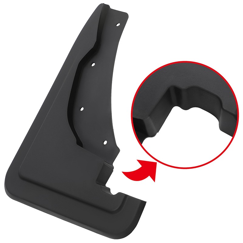 HECASA Front Splash Shield Compatible with 2021-2024 Ford Bronco Sport