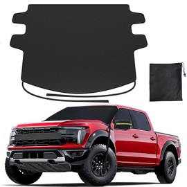 REEVAA Upgraded Car Windshield Cover for Ice & Snow [All-Weather Protection] Magnetic Fit Weatherproof Frost Cover, Car Winter Accessories, Fit for Trucks, Full-Size SUVs