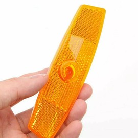 TDR 2PCS Bicycle Reflector Wheel Spoke Reflecting Warning Device Yellow Clip Mount Cycling Visibility Parts Accessories Road MTB Bike Night Riding Equipment