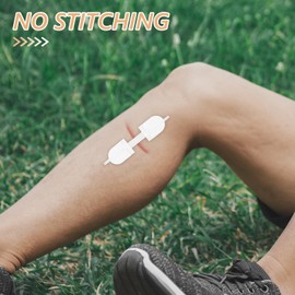 Baluue 3pcs Wound Closure Bandage Kit Double-sided Tape for Emergency Skin Protection Scar Reduction and Seamless Blend Skin Tones for Small to Wounds