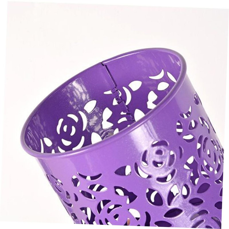 FUNOMOCYA Sturdy Metal Flower Pencil Container Pen Pot Holder 6pcs