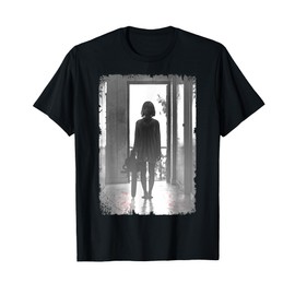 Creepy Chainsaw Girl Horror Dark Art T-Shirt