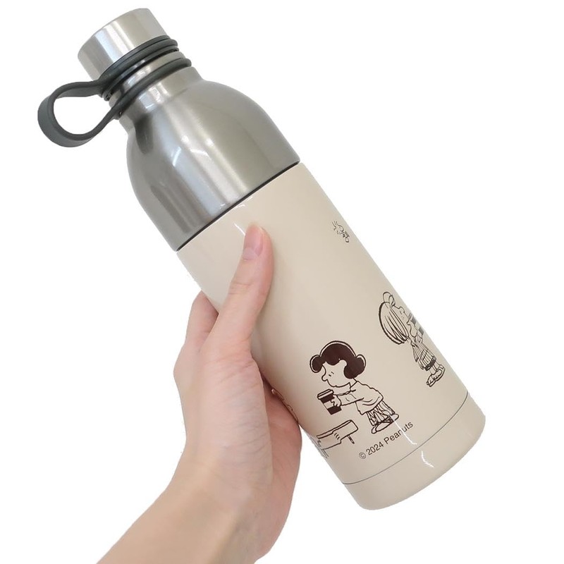Kamio Japan 218925 Snoopy Stainless Steel Bottle with Break, For