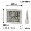 LANDEX YT5277SV1 Digital Clock Radio 3 Unit Temperature Humidity Calendar