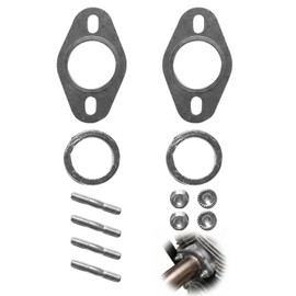 2 Piece Exhaust Gasket Set Compatible with Yamaha Aerox Peugeot Speedfight 50 cc 2T Manifold Gasket Heat Resistant