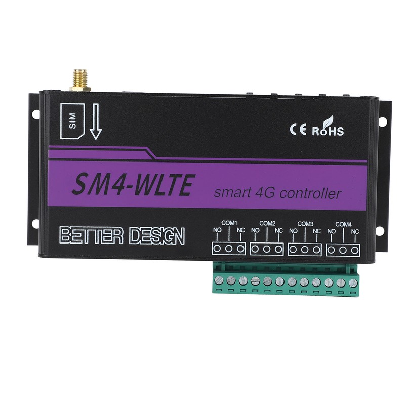 4 Channel 4G SMS Alarm Controller 4G Mobile Phone Access