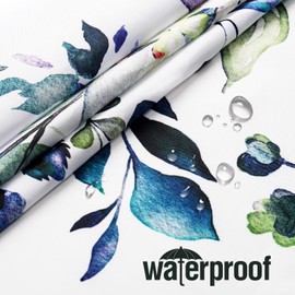 Gibelle Small Stall Shower Curtain 36 x 72, Narrow Green Eucalyptus Leaves Shower Curtain, Watercolor Floral Plant Bathroom Curtains Shower Set with Hooks