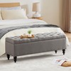 Busaurus Storage Ottoman Bench 50.2 Inches, Upholstered End of Bed