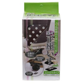 Trade One 20120 Seated Chair, Wide Type, Dot Pattern, Approx. Width 8.7 x Depth 5.3 x Height 6.5 inches (22 x 13.5 x 16.5 cm), Seat Cover with Portable Storage Pouch