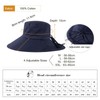 TOP-EX XL/XXL Sun Hats Women UPF 50+ Cotton Summer Hat