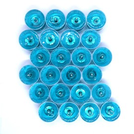 24 Pack Teal Color Unscented Up To 8 Hour Mineral Oil Based Tea Light Candles For Home And Special Events By The Gel Candle Company™