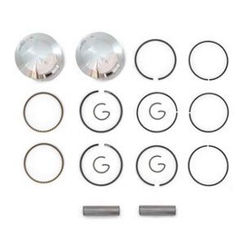 2 Piston Kits - Oversize 0.25mm - Fits Honda CB350 CL350 SL350 Twins - Rings Clips & Pins