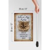 FEMER Wooden Sign Saying 20 x 30 cm Selkirk Rex