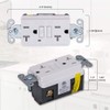 Eastman Tamper Resistant Self-Test Slim GFCI Outlet with LED Indicator