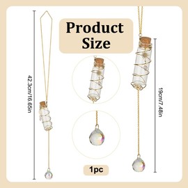 DELORIGIN Plant Propagation Station Suncatcher Window Propagation Tubes Wall Hanging Hydroponic Planter Terrarium Glass Plant Terrarium Holder for Home Office Living Room Garden Decoration