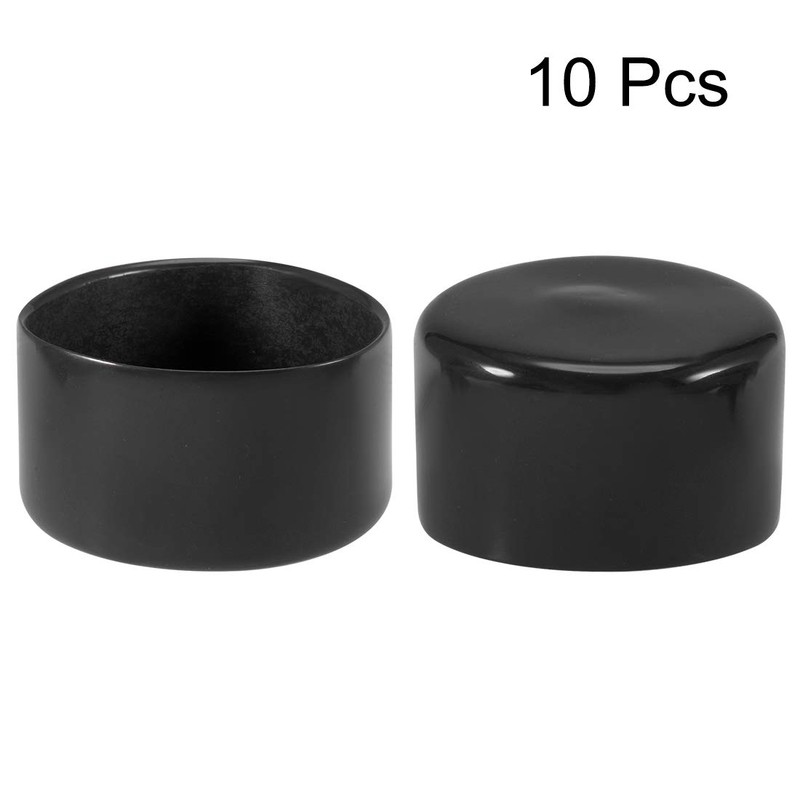 sourcing map 10pcs Rubber End Caps 52mm ID Vinyl Vinyl