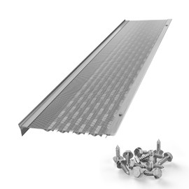 LEAF4GO DIY 6" Gutter Covers System for Leaf Protection Featuring Stainless Steel Mesh Aluminum DIY Gutter Guards Contractor Grade Leaf Guards for Gutters - Made in The USA (Mill Finish - 28 Feet)