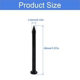 Cionyce 50pcs Hardware Nails 1.5 inch Length, Black Carbon Steel Point Tip Wall Cement Masonry Nail,Woodworking Nails,Concrete Nails