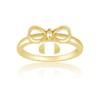 Sterling Silver Gold-Plated Bow Ring (Size 9) Available in Sizes