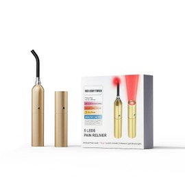 LASEPREHT Dispositivo de terapia de luz roja para ampollas de herpes labial, dispositivo de alivio del dolor para cara, labios, boca, nariz, articulaciones y músculos, linterna portátil de terapia de