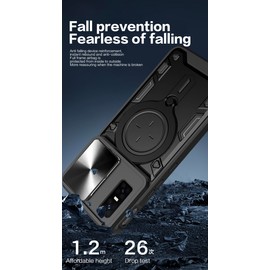 USDILU JS Funda para Infinix GT 30 Pro 5G Case Uso Rudo Protector cámara Soporte Grado Militar Antigolpes rígido Acrílico Carcasa Cover