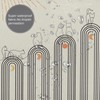 SCECALA Modern Funny Cat Shower Curtain, Mid Century Style, 72x72