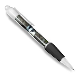 Destination Vinyl ltd Beautiful and comfortable White Ballpoint Pen(Black Ink) - Badger Sett Wildlife Animal #15810