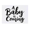 'A Baby Is Coming' Temporary Tattoo - Water Resistant, Skin-Safe,