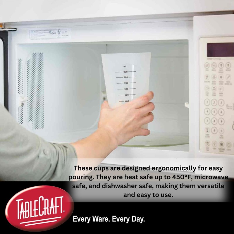 Tablecraft Flexible Measuring Cups, Silicone, Set of 3, Includes: 1,