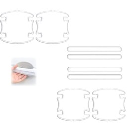 8 Piezas Pegatinas de Manija de Puerta de Coche Protector de Arañazos para Manija de Puerta de Coche Pegatinas de Película Transparente Protector de Cubierta de Puerta de Coche Almohadilla de Película