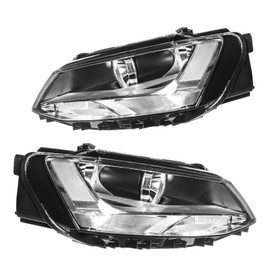 AUTOSITY Headlights Assembly a Pair Waterproof PC Clear Lens Chrome Housing, 5C7941005, 5C7941006 VW2502146 VW2503146 Compatibility with Jetta 2011-2016