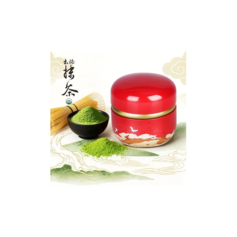 Polvo De Matcha Ceremonial Auténtico Tencha Orgánica Japones