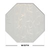 Autotech Park Precut White Bamboo Octagon Window Film Shade, Self