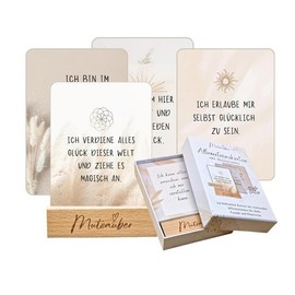 Mutzauber Affirmationskarten-Set "Freude & Positivität": Motivationskarten für Erwachsene für positive Gedanken, Persönlichkeitsentwicklung, Motivation, Selbstliebe